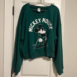 Disney grumpy Mickey Mouse crewneck